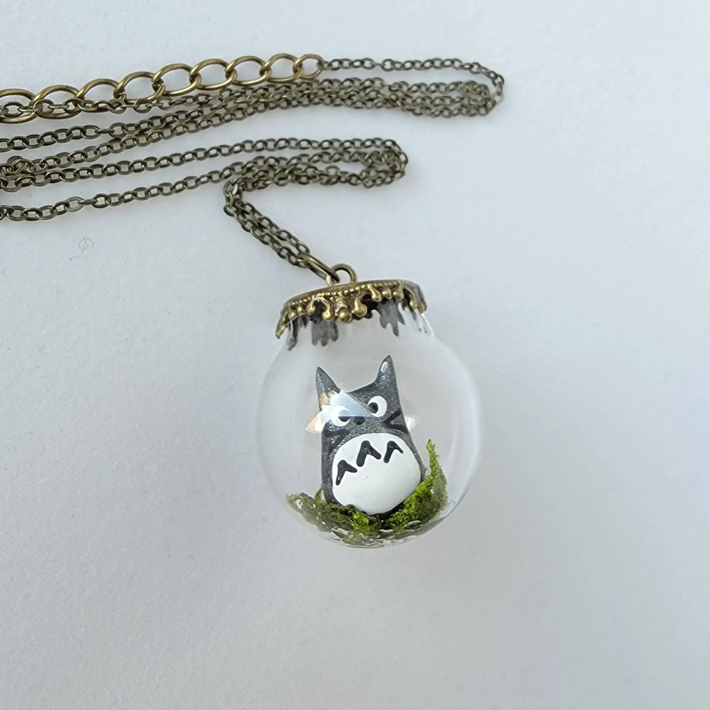 Anime inspired Totoro Necklace  My Cat Likes Cheese