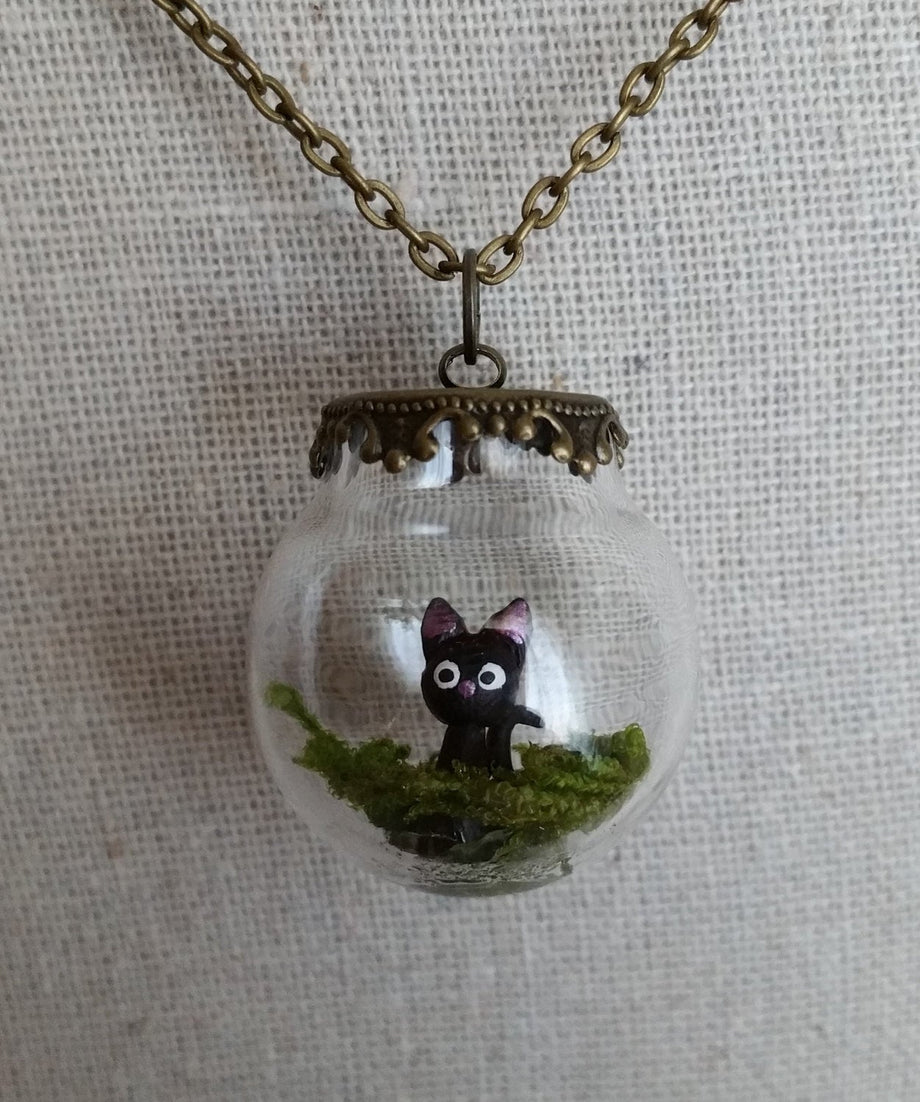 Kiki Delivery Service Jiji Necklace Black Cat Pendant Cosplay Jewelry Cute  For Women Girl Accessories Gift - Walmart.com